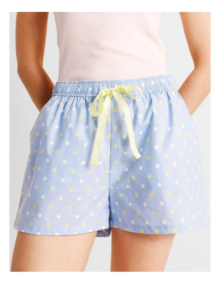 Essentials Woven PJ Short in Multi Spot Print image 4