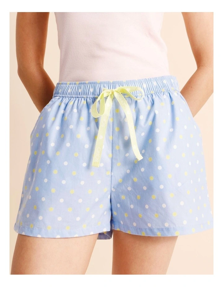 Essentials Woven PJ Short in Multi Spot Print image 4
