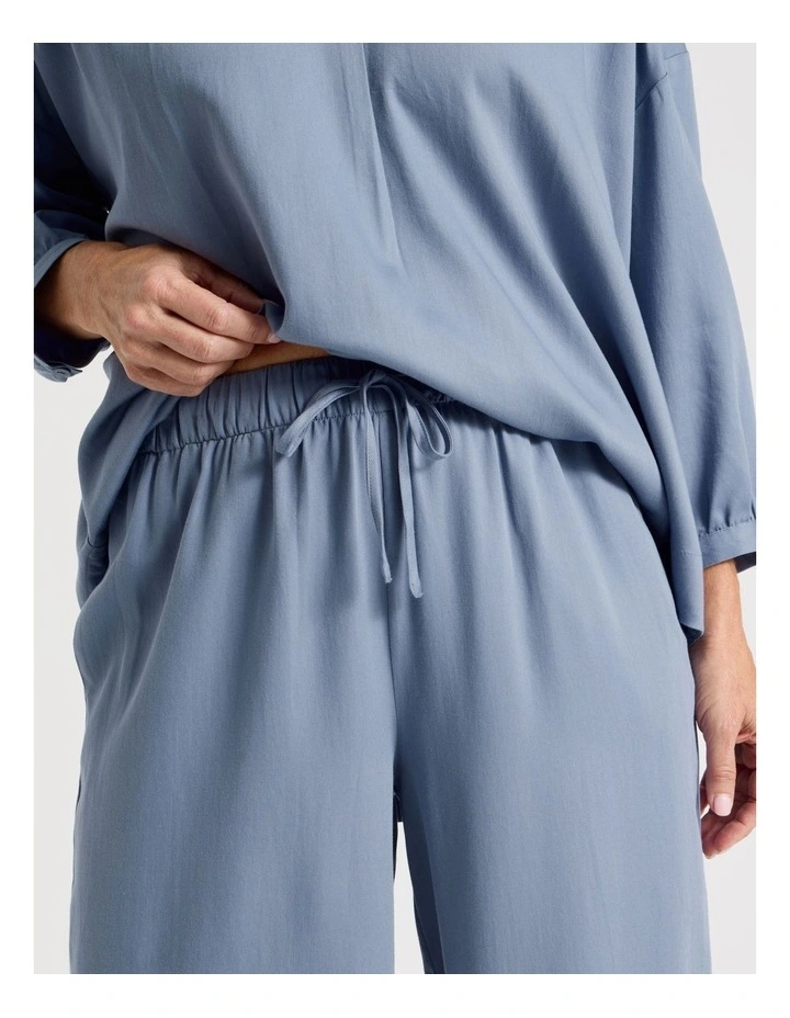 Relaxed Sleep Pants in Coastal Blue image 3