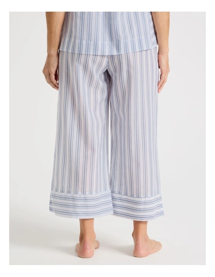 Woven 7/8 Sleep Pants in Winter Stripe image 6