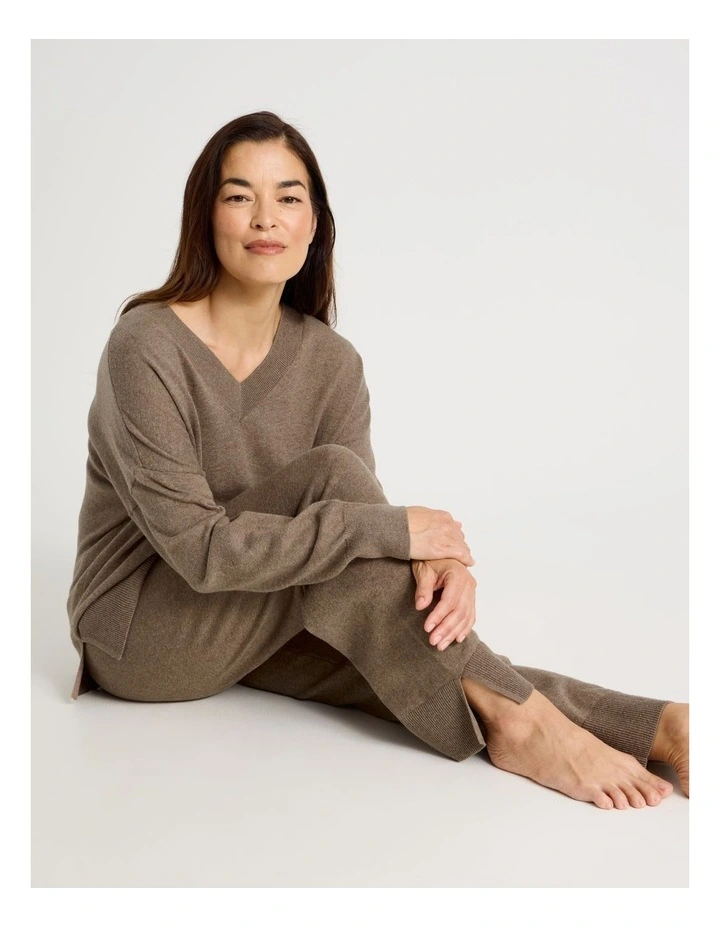 Knit Sleep Pants in Malt Marle image 3