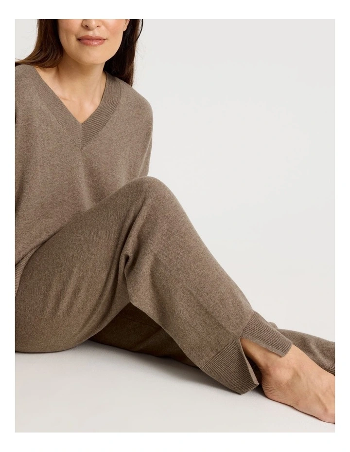 Knit Sleep Pants in Malt Marle image 7