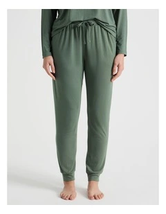 Everyday Lace Cuffed Pants in Laurel Green