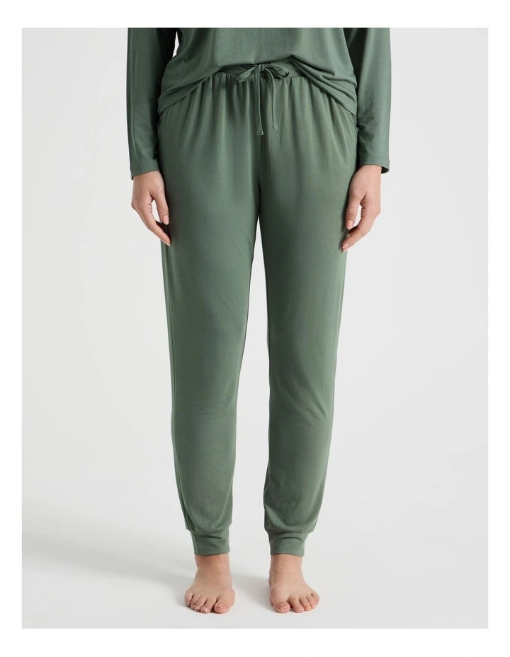 Everyday Lace Cuffed Pants in Laurel Green image 1