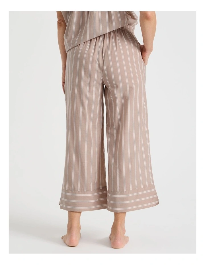 Relax Woven 7/8 Sleep Pant in Ginger Stripe image 5