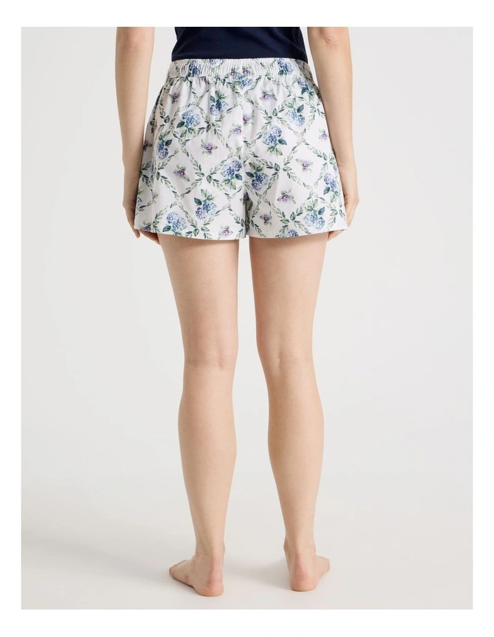 Cotton Woven Shortie in Garden Print image 4