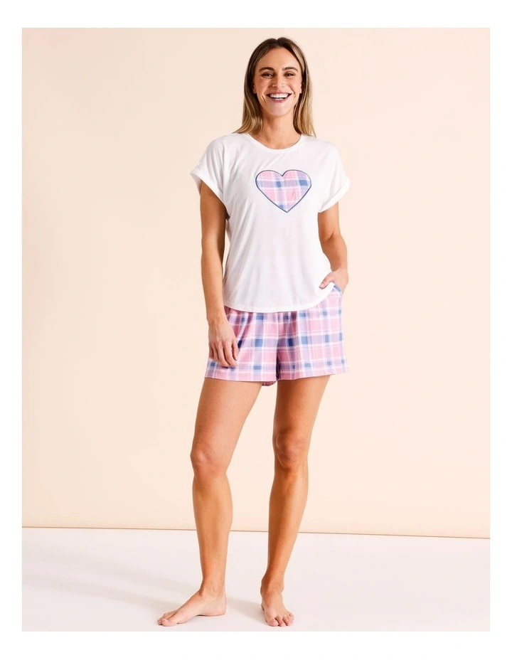Everyday PVE Short Sleeve Tee in Pink Heart image 2