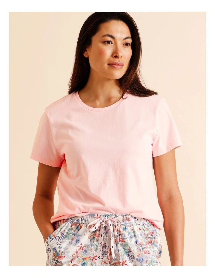 Essentials Short Sleeve T-Shirt in Light Pink image 1