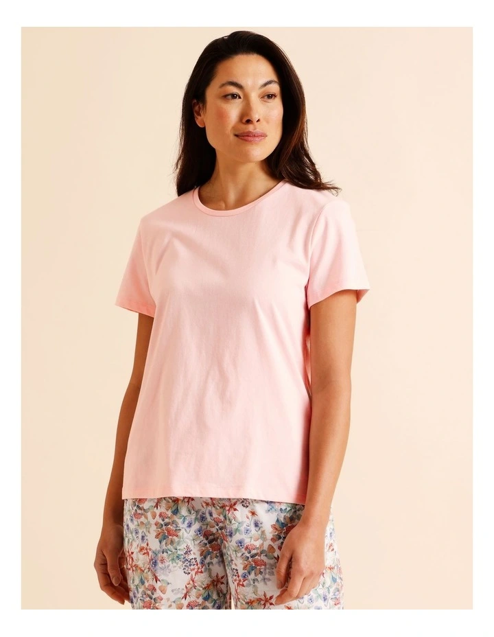 Essentials Short Sleeve T-Shirt in Light Pink image 2