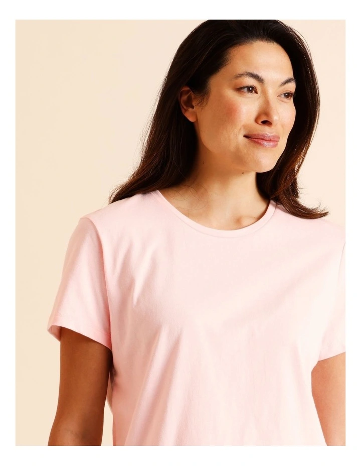 Essentials Short Sleeve T-Shirt in Light Pink image 4