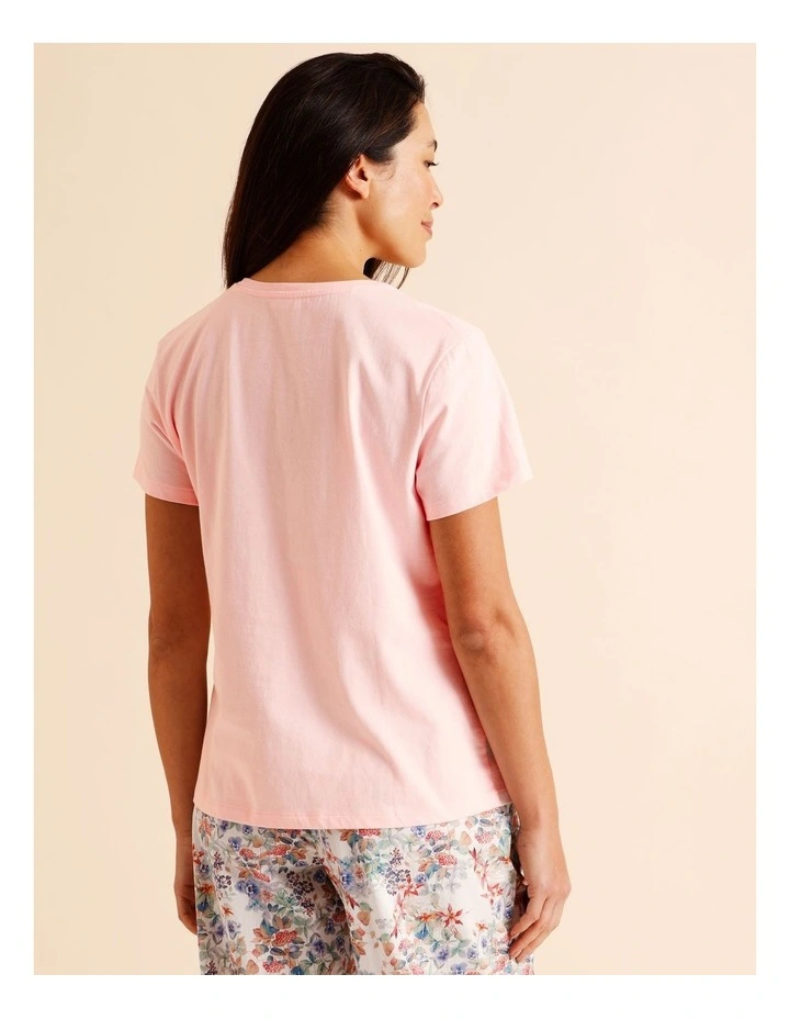 Essentials Short Sleeve T-Shirt in Light Pink image 5