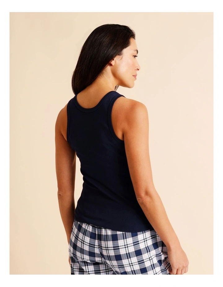 Essentials Tank Top in Navy image 4