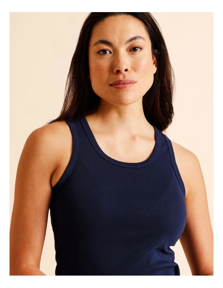 Essentials Tank Top in Navy image 5