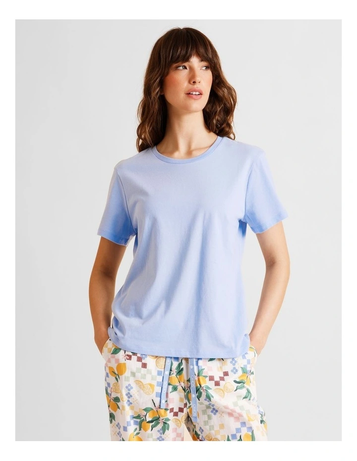 Essentials Short Sleeve T-Shirt in Light Blue image 3