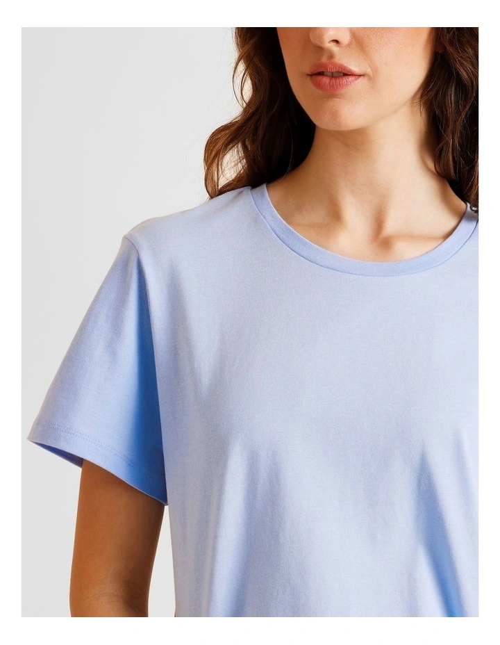 Essentials Short Sleeve T-Shirt in Light Blue image 4