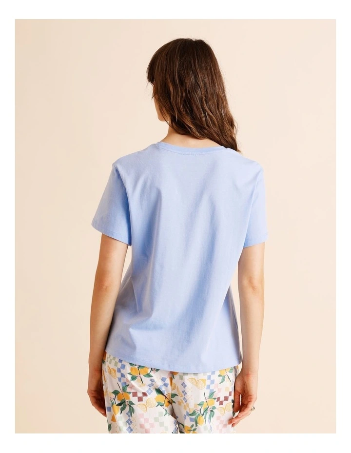 Essentials Short Sleeve T-Shirt in Light Blue image 5