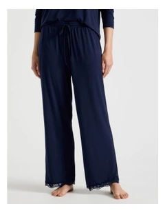 Lace PJ Pants in Navy