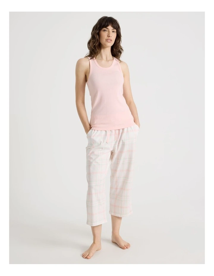 Cotton Knit Tank in Pink image 4