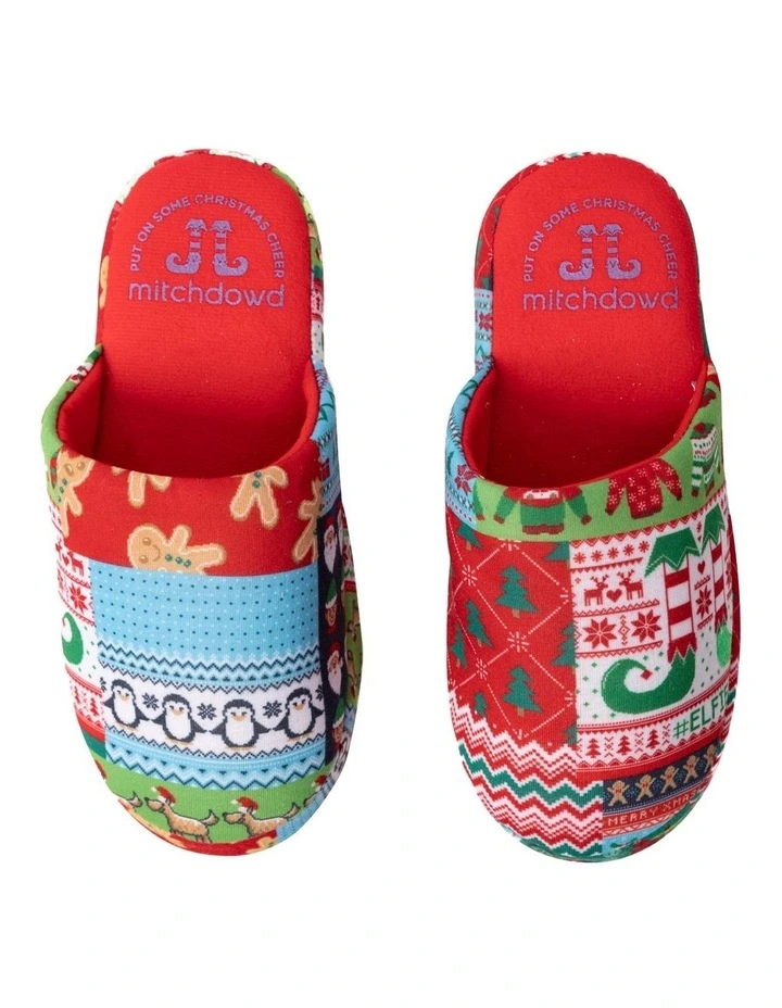 Wrapping Paper Slippers in Assorted image 2