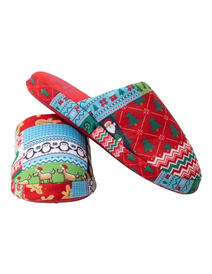 Wrapping Paper Slippers in Assorted image 3