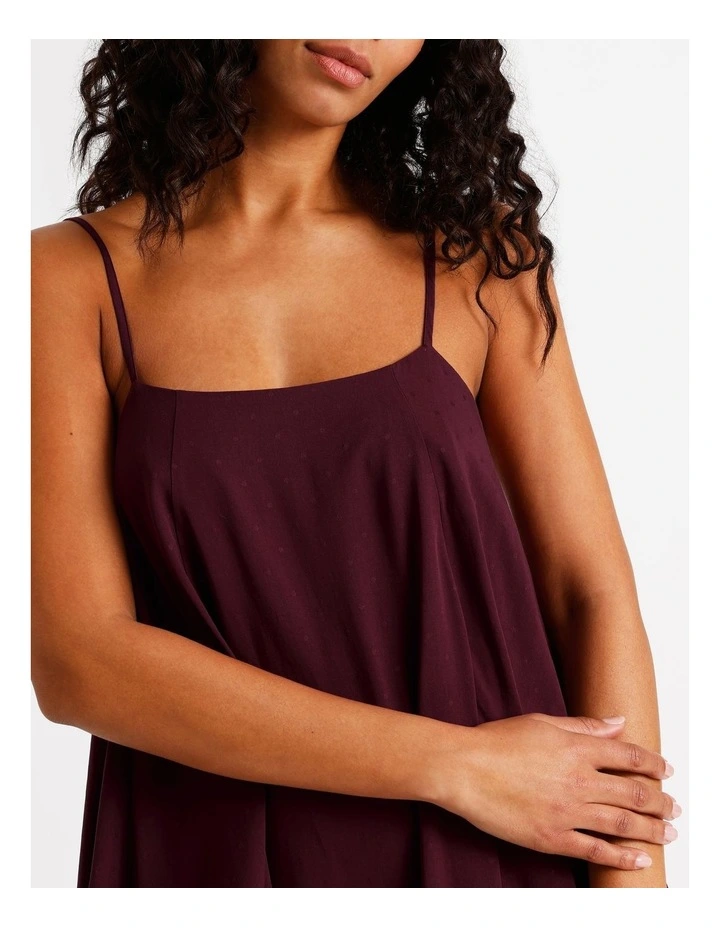 Serene Dobby Relaxed Chemise in Plum image 3
