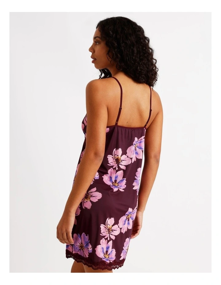 Aurora Chemise in Plum Floral Print image 6