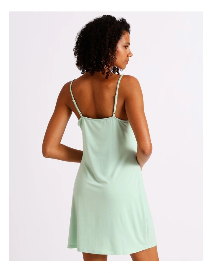 Pure Comfort Lace Trim Chemise in Pistachio image 5