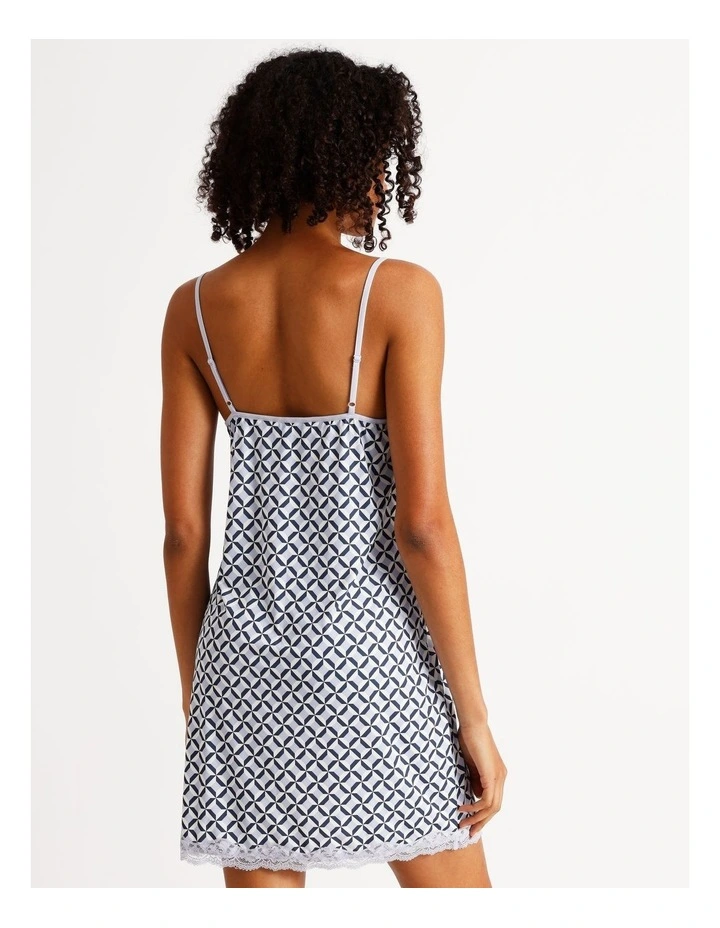 Aurora Chemise in Steel Blue Tile Print image 4