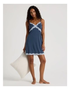 Aurora Chemise in Steel Blue