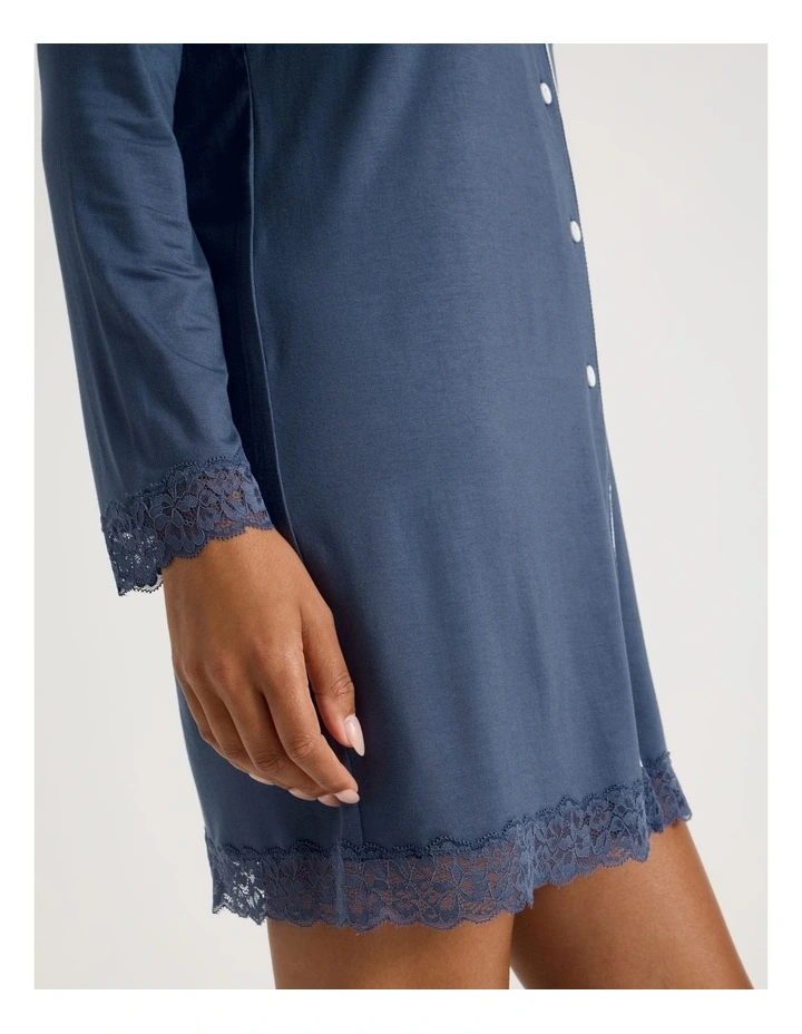 Pure Comfort Lace Nightshirt in Indigo image 4