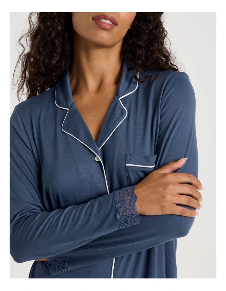Pure Comfort Lace Nightshirt in Indigo image 5