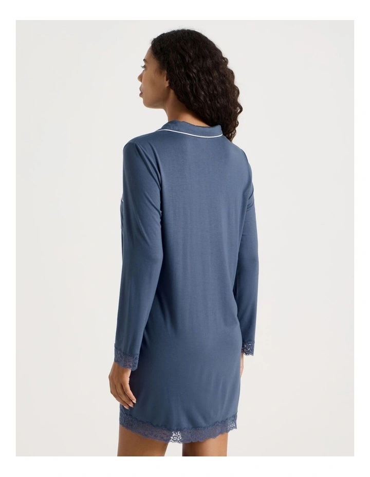 Pure Comfort Lace Nightshirt in Indigo image 7