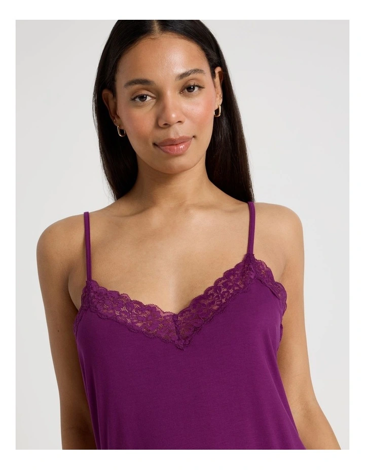Pure Comfort Lace Chemise in Berry image 3