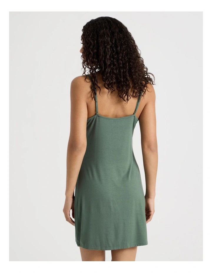 Pure Comfort Lace Short Chemise in Olive image 5