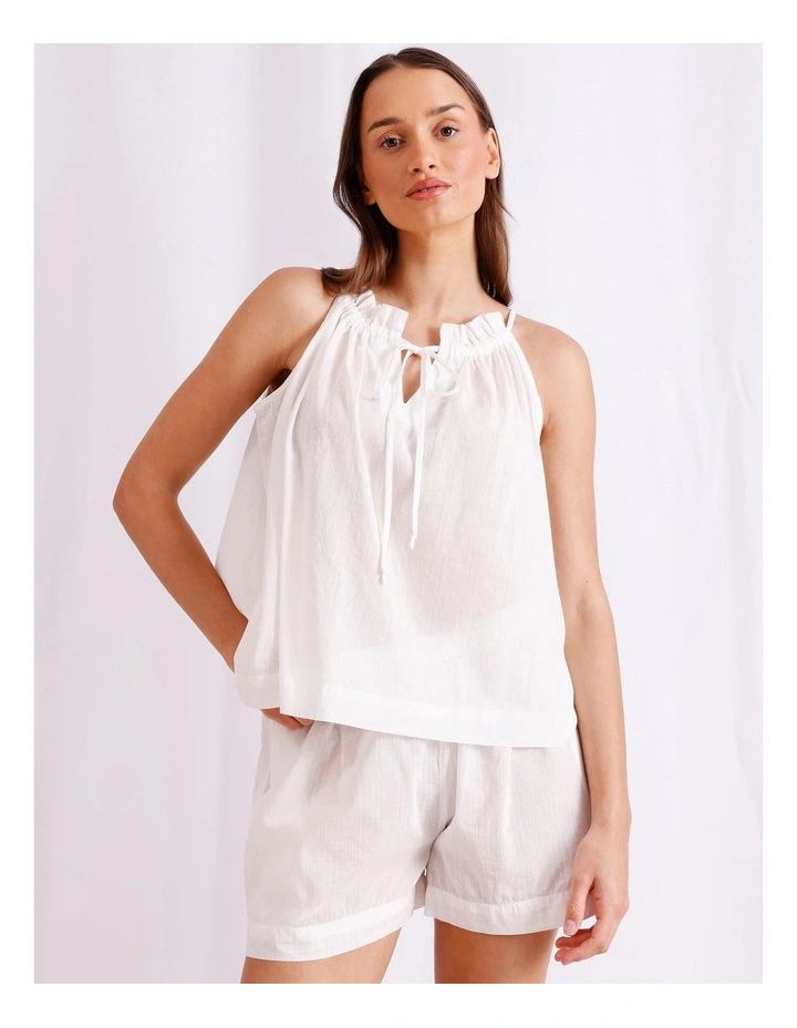 Divine Cami Boxer Set in White image 2