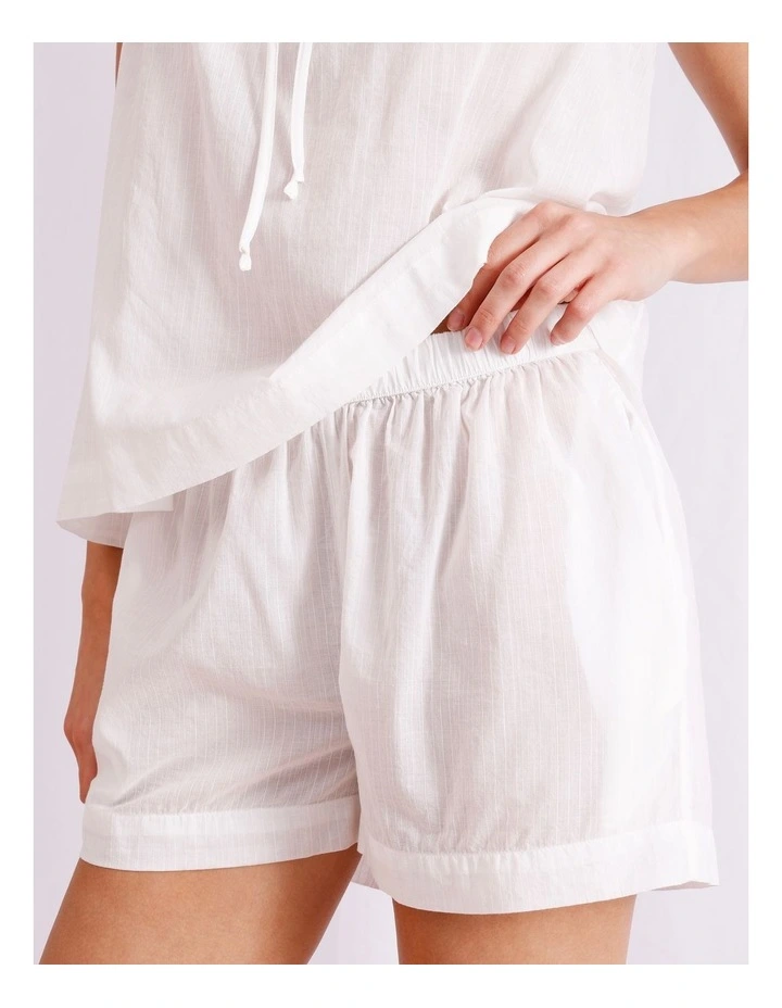 Divine Cami Boxer Set in White image 3