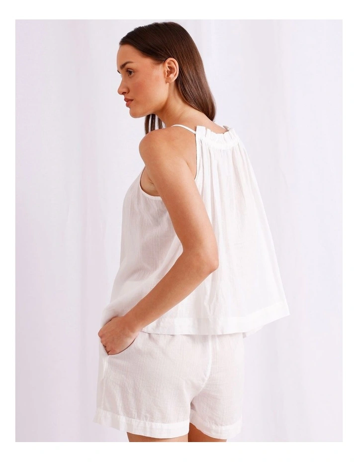 Divine Cami Boxer Set in White image 5