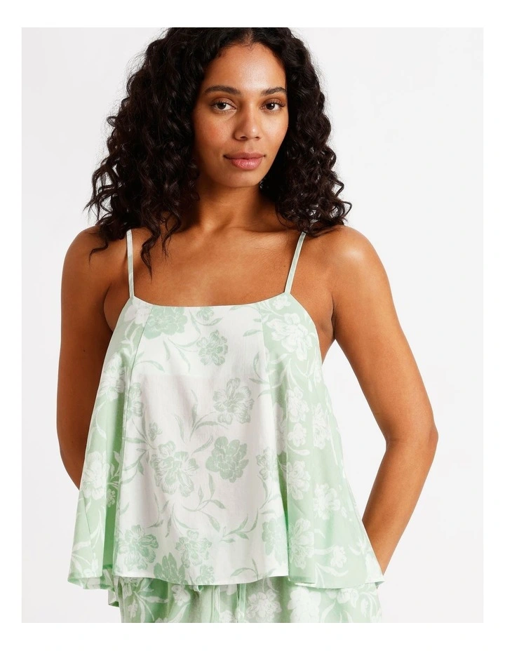 Serene Relaxed Cami Boxer Set in Gardenial Floral image 3