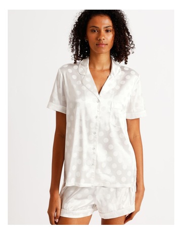 Ivory Jacquard Spot colour