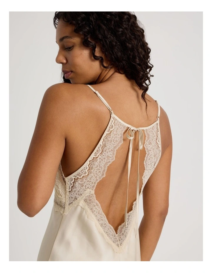 Luxe Satin Lace Bodice Chemise in Ecru image 2