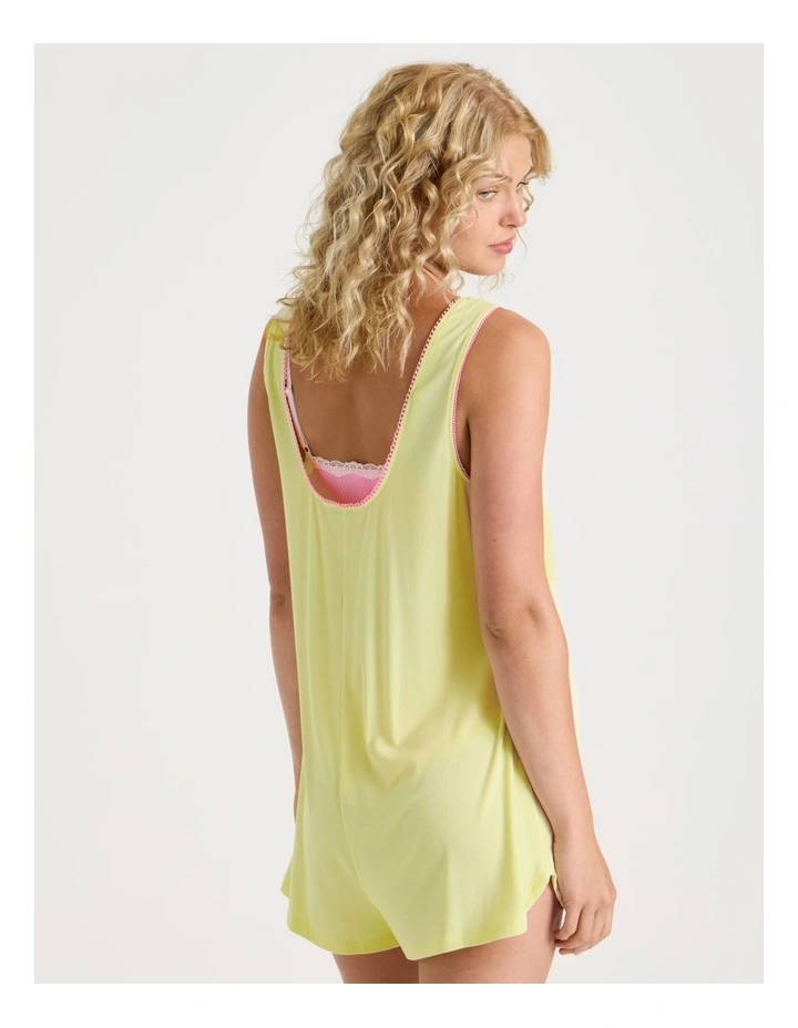 Lola Mini Sleep Romper in Yellow image 5