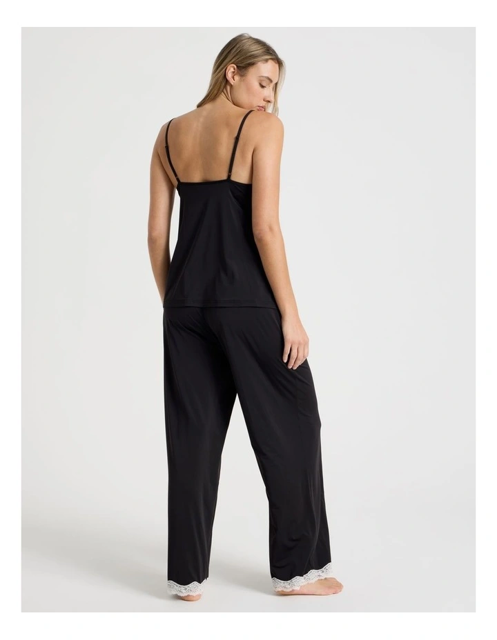 Aurora Cami Long Pant PJ Set in Black image 6