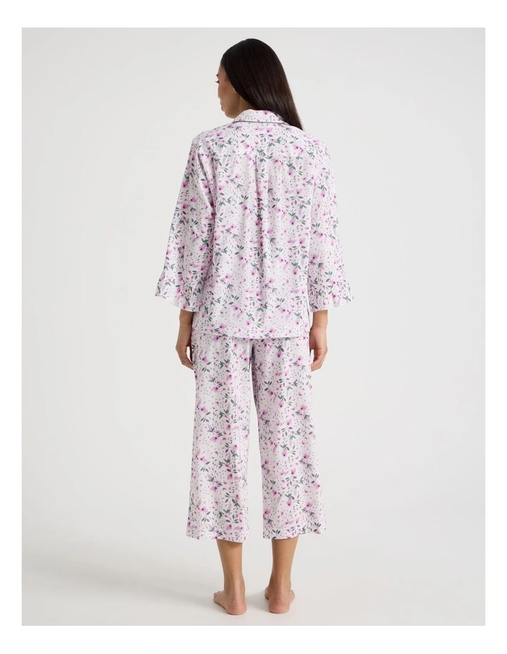 Serene Viscose Frill 7/8 PJ Set SCLS27306DF in Ditsy Floral Print image 6