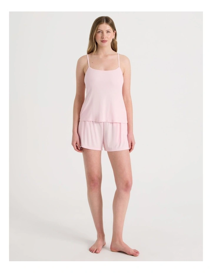 Pure Comfort Rib Cami PJ Set in Soft Pink image 1