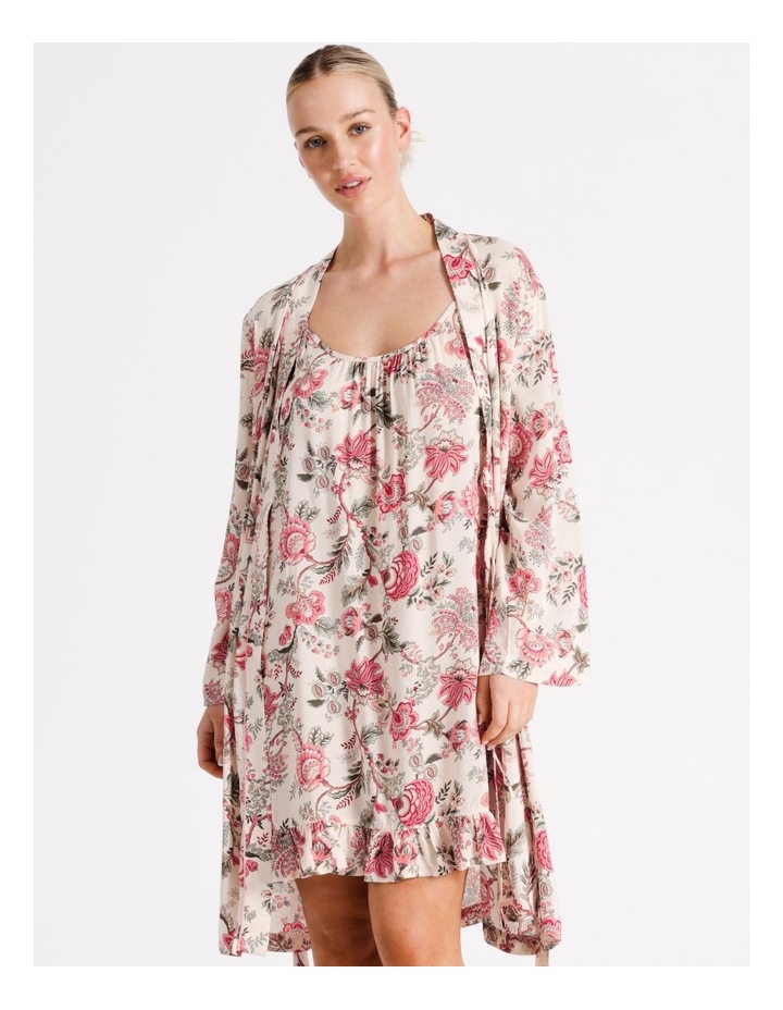 Woven Viscose Robe in Jacobean Paisley Assorted