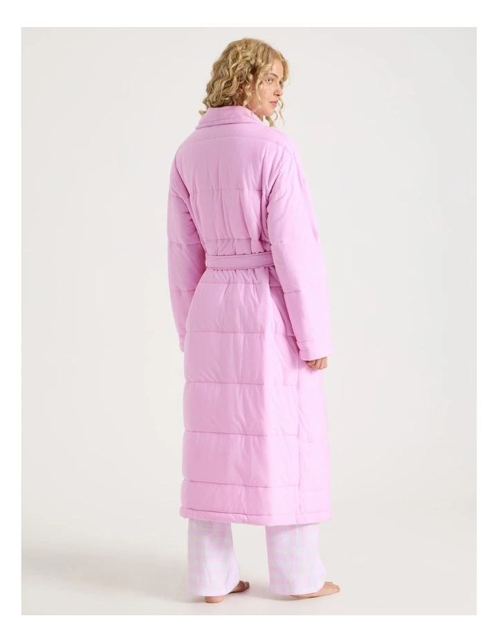 Lola Quilted Robe in Fairy Floss Pink image 6