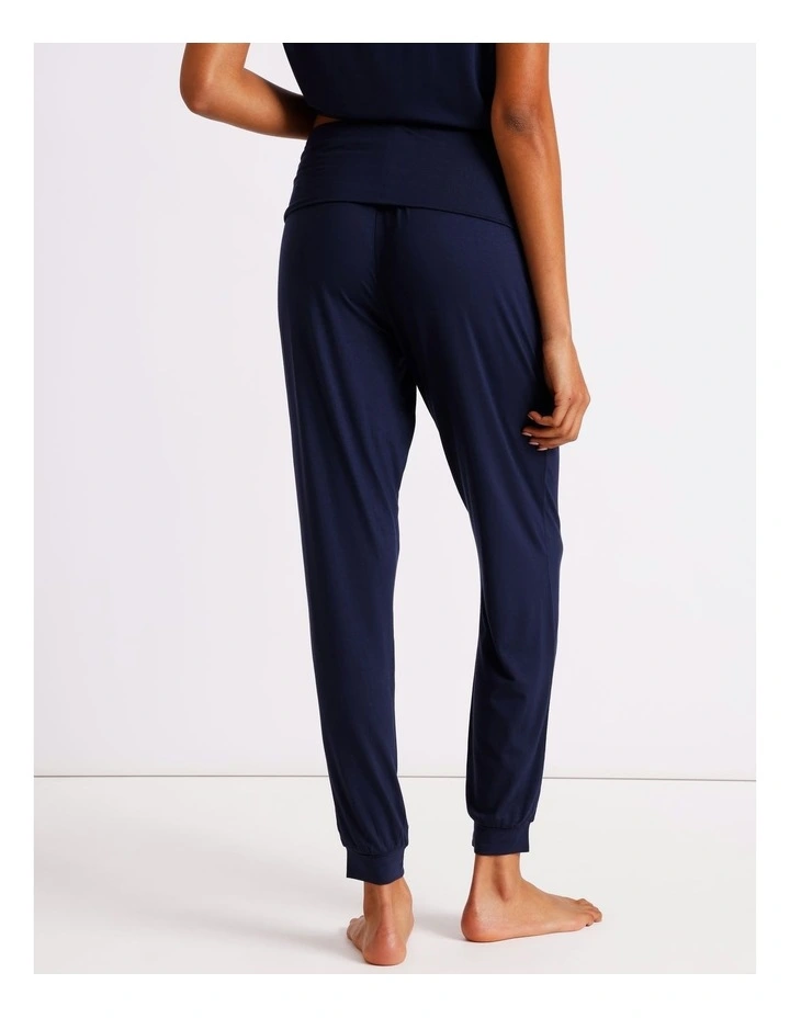 Pure Comfort Rollover Cuffed Pant in Navy image 4