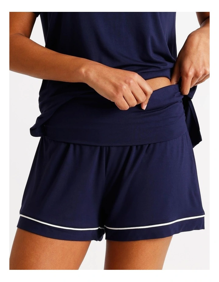 Pure Comfort Rollover Short in Navy image 2