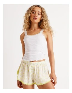 Lola Woven Boxer Short in Limoncello Spritz Print