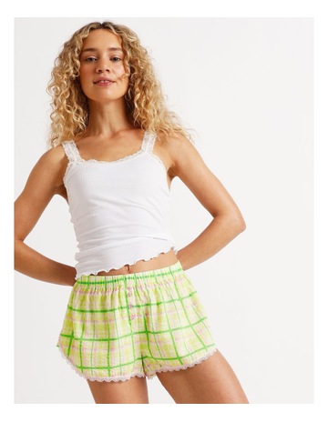 Melon Check Print colour
